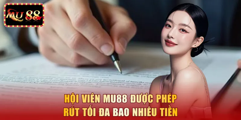 Hội viên MU88 được phép rút tối đa bao nhiêu tiền